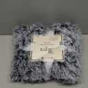 Plush Super Soft Blanket Bedding Sofa Cover Furry Fuzzy Fur Warm Throw Qulit Cozy Couch Blanket for Winter (51"x63", Black)