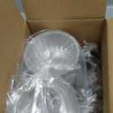 Aluminum Pans With Lids, BAKINGPAK 50PCS 4OZ Disposable Baking Cups Foil Ramekins Cupcake Liners Mini Cake Pans With Lids for New Year Party Birthday, Red and Green