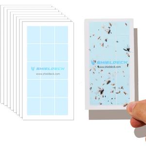 Shieldeck BuzzTrap Refills - 8-Pack Sticky Pads - Indoor Flying Insect Trap - Plug-in Fly, Fruit Fly, Gnat, and Mosquito Trap (8 Refills - No Device)
