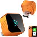 Wireless CarPlay Adapter for CarPlay Android Auto, Mini Design Wired to Wireless CarPlay, Plug & Play, Fast & Stable Connection, Car Play Adapter Compact with USB/USB-C