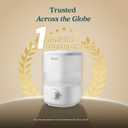 LEVOIT Top Fill Humidifiers for Bedroom, 2.5L Tank for Large Room, Easy to Fill & Clean, 28dB Quiet Cool Mist Air Humidifier for Home Baby Nursery & Plants, Auto Shut-off for Safety, 25H