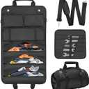 JEAWIWI Tool Roll Bag, Heavy Duty 1680D Waterproof Roll Up Tool Organizer, 6 Detachable Pouches, Portable Tool Storage for Mechanics, Electricians, DIY & Home Renovation – 25.1"x14.9"