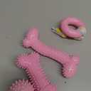 Puppy Toys, 4 Pack Dog Chew Toys for Puppy, Cute Pink Small Dog Toys, Teething Toys for Puppies, Soft Durable Interactive Chew Toy for Small Dogs