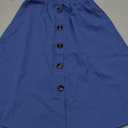 GORLYA Girls A-Line Elastic High Waist Pleated Swing Maxi Skirt with Pockets for 6Y