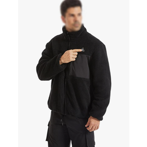 Men's Heated Jacket Heating Zones Fleece Lined Coat for Outdoor Winter Activities Extra Large, Black 