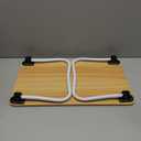 Ruxury Foldable Lap Desk Laptop Stand Bed Desk Table Tray, Breakfast Serving Tray, Portable & Lightweight Mini Table, Lap Tablet Desk for Sofa Couch Floor - Wood (Medium)