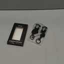 2 Pack Retractable Keychain Heavy Duty Carabiner Badge Holder with Magnetic Closure, Tactical ID Badge Reel for Men with 32 Steel Retractable Cord, Bearing 17 OZ