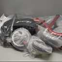 Super Lightweight Rollator Walker for Seniors, Foldable Rolling Walker with Seat and 8" Rubber Wheels for All Terrain, Unique Design Aluminium Frame Sturdy Walkers for Traveling - Red