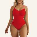 Anabess Women's Seamless Shapewear Bodysuit Tummy Control Body Shaper Waist Snatching Body Suit, Size XXL
