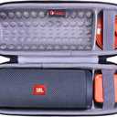 XANAD Case for JBL Flip 4/3 or Flip Essential 2/1 or Sonos Roam 2/1 Waterproof Portable Bluetooth Speaker Speaker Hard Storage Carrying Protective Bag Grey