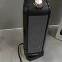 Lasko Oscillating Ceramic Space Heater for Home with Overheat Protection, Thermostat, and 3 Speeds, 15.7 Inches, Black, 1500W, CT16450, Small, 4 Pounds