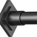 Black Shower Curtain Rod Spring Tension 30 to 68 Inch,1 Inch Diameter Adjustable Shower Rods for Bathroom, No Drilling