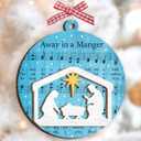 Nativity Christmas Ornaments 2025, Religious Gift for Christians, Faith Friends, Church Members, Wooden Christmas Ornaments for Hanging Decor, Catholic Religious Gifts for Women