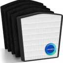 LP-HF550P Replacement Filter for Live-Pure Bali Series LP550TH LP550THP | High-Density Mechanical Media for Wildfire Smoke, Pet Dander & Cooking Odors