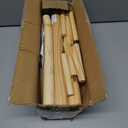 Pipishell Coat Rack Sturdy Wooden Coat Rack Stand, Adjustable Coat Tree, Free Standing Tree Hanger with 4 Sections & 8 Hooks, for Home/Bedroom/Office/Hallway/Entryway