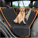 Dog Car Seat Cover, 600D Heavy Durable Dog Seat Cover for Back Seat, 100% Waterproof Scratch Proof Nonslip Dog Hammock for Car with Side Flap, Pet Seat Covers with SeatBelt for Cars Sedan SUV Trucks