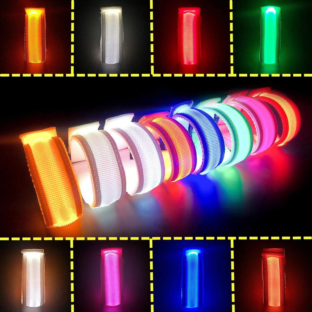 FANL 8/12/24 PCS Glow Bracelets, LED Bracelets for Kids and Adults, Glow in The Dark Party Supplies for Music Festival, Festival Camping, Rave Accessories, Halloween Light Up Bracelets Set