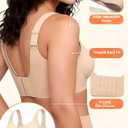 2026 Jelly Seamless Wireless Plus Size Bras No Underwire Supportive Full Coverage Comfortable Everyday Bra for Older Women (Black)