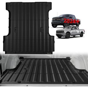TripleAliners Truck Bed Mat Compatible with 2024-2026 Ford F150 & Lightning Accessories 5.5FT Vehicle Flush Bed Box All Weather Protection TPE Heavy Duty Pickup Cargo Mat