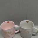 VILIGHT Wedding Gifts for Couples Married 2022 - Mr and Mrs est 2022 Mugs - Marble Coffee Cups Set