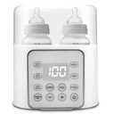 Baby Bottle Warmer 9-in-1 Multifuntion Breast Milk Warmer, Fast Baby Food Heater and Defrost Warmer with Timer for Twins, LCD Display Accurate Temperature Adjustment, 24H Constant Mode (Bright White)