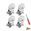 4 Pack Swivel Caster Wheels for Furniture, 2 Inch Heavy Duty Castor Wheels, Crystal Clear Polyurethane Rolling Castors with 360 Degree Plate for Cabinet,Ottoman,Bench (500 Lbs,Screws Included)