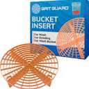 Grit Guard The Original Orange Bucket Insert - 10" Diameter Car Wash Bucket for Car Washing, Detailing Compatible with 3.5, 4, 5 and 6 Gallon Buckets