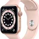 Apple Watch Series 6 (GPS, 44mm) - Gold Aluminum Case with Pink Sand Sport Band 