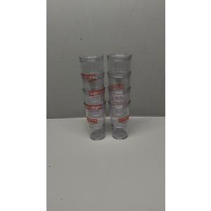 Customized, Humanitarian aid Glass Plastic Cups, Pack of 8