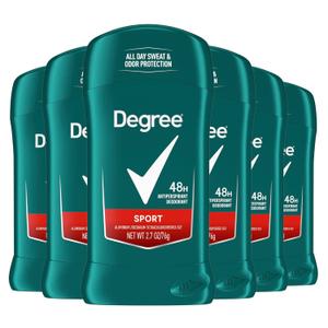 Degree Men Original Protection Antiperspirant Deodorant, Sport, 2.7 oz pack of 6