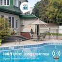 Newentor Pool Thermometer Floating Easy Read, IPX8 Wireless Swimming Pool Thermometers with Indoor Thermometers, Floating Thermometer for Spa/Hot Tub/Fish Tank, Milky White