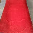 Red Blackout Velvet Curtains 96 inches Long Windows Rod Pocket Drapes with Tassels Soundproof Thermal Curtains for Living Room 2 Panels Set 95'' x 55''