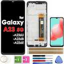 LCD Screen Replacement Touch Display Digitizer Assembly with Frame for Samsung Galaxy A23 5G A236 SM-A236B SM-A236E SM-A236U 6.6 inch (NOT for A23 4G)