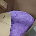 Homguava 3FT Bean Bag Chair: Teardrop Bean Bags with Memory Foam Filled, Compact Beanbag Chairs Soft Sofa with Corduroy Cover (Purple)