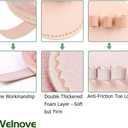 Welnove Toe Straightener Hammer Toes Corrector Pack of 2 (3 Holes) for Claw Toe Mallet Toe Contracted Toe and Cured Toe Hammer Toe Splint