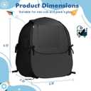L RUNNZER Pack N Play Blackout Cover, Portable Travel Essential Pack N Play Cover, Dark Pack and Play Blackout Cover for Baby Sleeping, Block 90% + Light