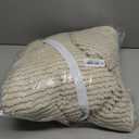 H.VERSAILTEX Plush Chenille Dog Bed Cover Thick Soft Sofa Cover for 3 Cushion Couch Anti Slip Couch Cover Furniture Protector for Dog, Pet, Cat (35" x 82", Ivory)