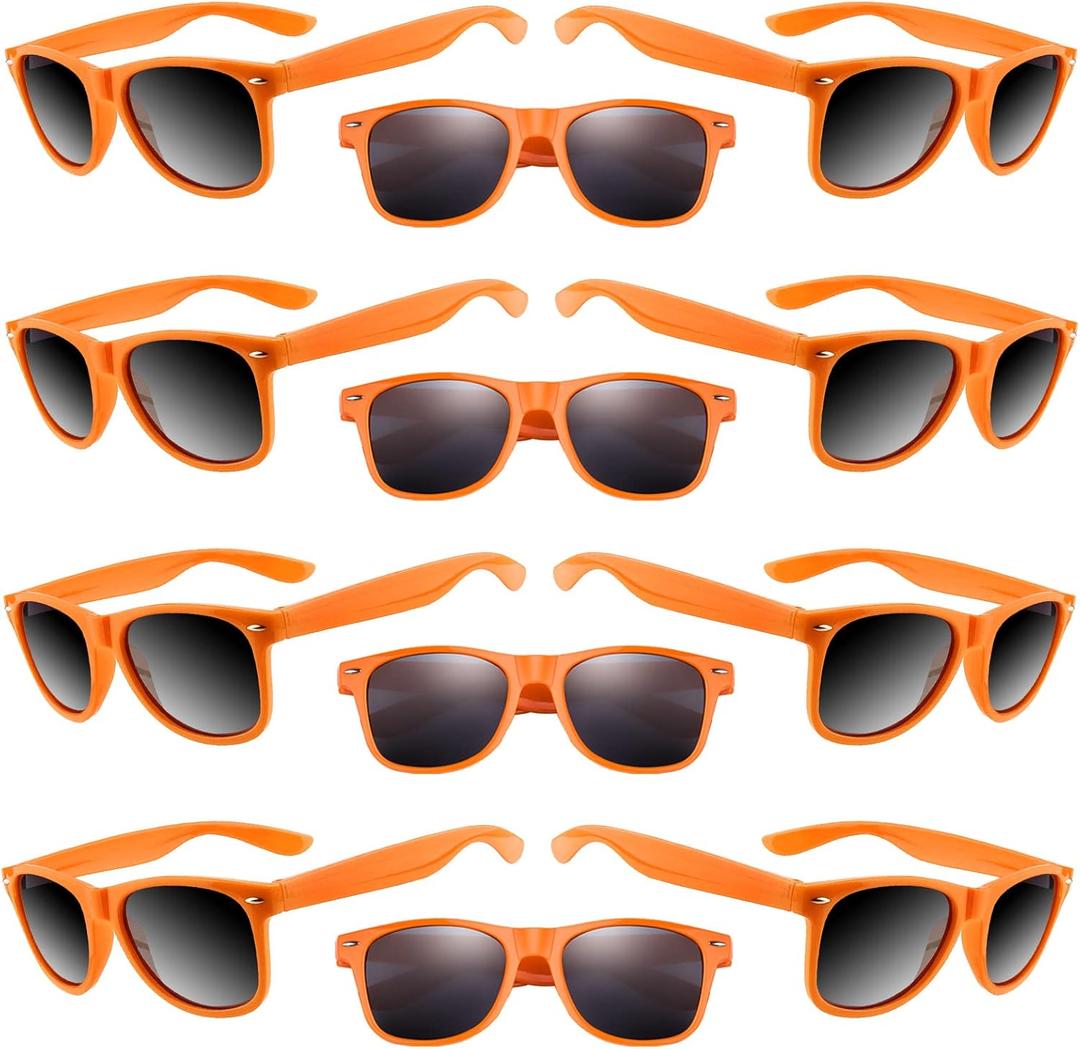 TUPARKA 20 Pack Kids Sunglasses Bulk for Summer Pool Party Favors Birthday Parties Goody Bag Fillers, Orange