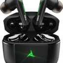 TOZO Wireless Earbuds Bluetooth 5.3 Headphones with 45ms Ultra Low-Latency and Cool Breathing Light Ergonomic Design Gaming Deep Bass Music Mode Headset Built-in Micro Stereo Sound (Dark Black)