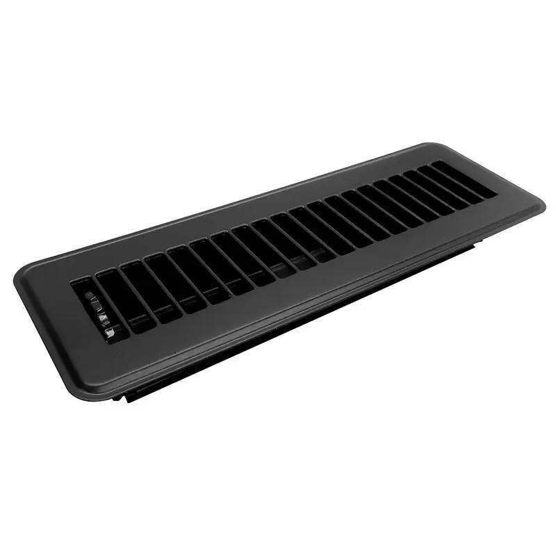 Aire Heavy Duty Steel Floor Vent with Beautiful Black Matte Finish. Fits in 2 x 10 Duct Opening. Overall Dimension is 3.75 in Wide x 13.75 in Long