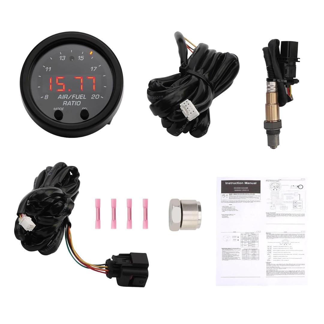 30-0300 Wideband UGEO Air Fuel Ratio Gauge 52mm(2-1/16"), AFR/Lambda Controller Kit with LSU 4.9 Sensor