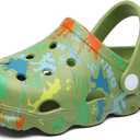 INMINPIN Kids Cute Clogs Cartoon Garden Shoes Boys Girls Slides Slippers Indoor Outdoor Children Water Shower Beach Pool Sandals, Fruit Green, 8.5-9.5 Toddler, Kids