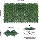 UPGRADE Artificial Ivy Privacy Fence Screen 39.4 x 118 Inch, Faux Ivy Hedge Wall Panel for Garden, Balcony, Fence & Patio, UV Resistant Decorative Greenery Privacy Screen