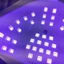 UV Gel Nail Lamp,150W UV Nail Dryer LED Light for Gel Polish-4 Timers Professional Nail Art Accessories,Curing Toe Nails (White)