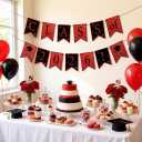 2 x Yancan Graduation Banner Party Decorations, Red Class of 2026 Grad Garland for College High School Decor