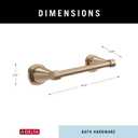 DELTA FAUCET 77608-CZ Stryke Wall Mounted 8 in. Hand Towel Bar in Champagne Bronze