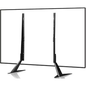 Universal TV Stand, Metal TV Legs for 20-65 inch LCD/LED/OLED/Plasma Flat&Curved Screen TV Height Adjustment with VESA 75x75mm to 800x500mm Max ML1760 (Black)