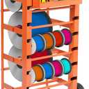 ikare Wire Spool Rack, Cable Caddy Heavy Duty Multi-Spool Wire Rack Dispenser with Wheel, Electrical Wire Spool Holder with Storage Tray for Wiring Storage and Electrical Industrial