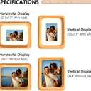 Ultrasound Picture Frame 3x4in, Mini photo frames for desk, Loose fit for cute wallet size baby photo, Horizontal & Vertical orientation, Tiny Rustic Natural Wood Home Decor, Optional 1.6x2.4 Mat