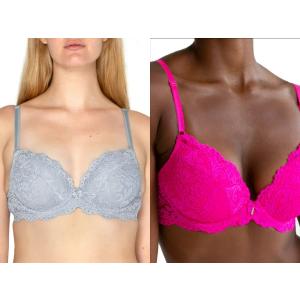 Smart & Sexy Women's Signature Lace Push Up Bra, Single and 2-Pack, 42C